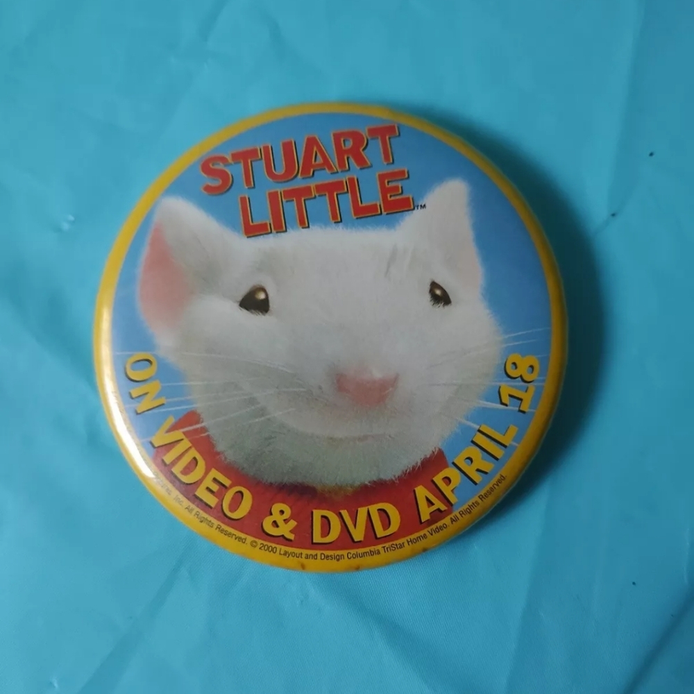 STUART LITTLE, PROMO Movie VIDEO DVD Pin, Pre-owned, Vintage, COLUMBIA PICTURES